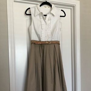 Eliza J Ruffle Shirt Dress